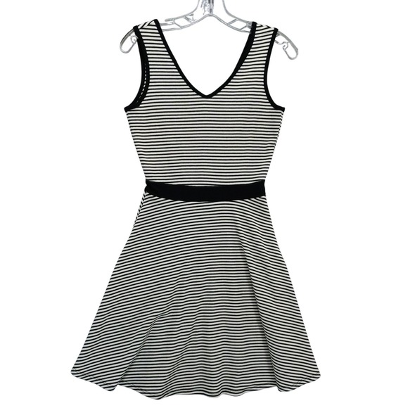 HaiL3y:23 Striped Dress Fit and Flare Sleeveless Casual Dress‎ S Hailey - Picture 1 of 8